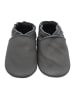 Yihakids Leder-Krabbelschuhe in Den Grau