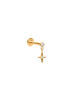 Luxenter Piercing mit 18-karätiger Gelbgold-Oberfläche – Farmon