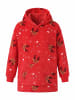United Labels X-MAS Oversize Cozy Hoodie Rentier Kuschelpullover Deckenpullover in rot
