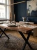 KADIMA DESIGN Esszimmertisch 200x100x76 cm Massivholz / Metall Esstisch