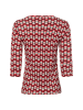 Olsen Langarmshirt Edda in rot beige