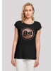 F4NT4STIC T-Shirt David Bowie Rose Gold Circle in schwarz