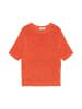 Marc O'Polo Kurzarm-Pullover loose in fruity orange