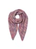 Faera Meliertes Dreieckstuch Strukturstricklook in Rosa