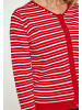 SANIKA Damen Cardigan in ROT WEISS