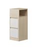 VASAGLE Nachttisch Kailyn in Beige-Weiß - (B)30 x (H)65 x (T)25 cm