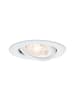 paulmann LED Einbauleuchte Nova GU10 Flat schwenkbar 4,9W 550lm 230V  2700K Weiß matt
