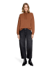 BETTY & CO Sweatshirt mit Stehkragen in braun