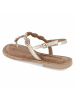 Lazamani Zehentrenner-Sandalen in gold