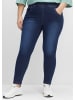 sheego Jeggings in dark blue denim