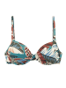 Buffalo Bügel-Bikini-Top in aqua bedruckt