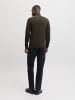 Jack & Jones Strickjacke mit Viertelreißverschluss in Rosin 1
