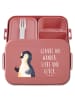 Mr. & Mrs. Panda Bento Box Pinguin Marienkäfer Motiv mit Spruch in Rot Pastell