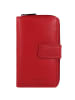 mano Donna Giulia Geldbörse Leder 10,5 cm in rot