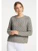 DreiMaster Maritim Strickpullover in Grau Melange