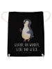 Mr. & Mrs. Panda Baumwolltasche Pinguin Marienkäfer mit Spruch in Schwarz