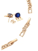 faina Women Jewelry Set in rose gold navy
