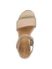 Tamaris WIDE FIT Sandalette in BEIGE NUBUK