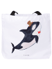 Mr. & Mrs. Panda Tasche Orca Zylinder ohne Spruch in Weiß