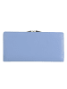 DuDu Chiloé Geldbörse RFID Schutz Leder 19.5 cm in pastellblau