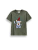 Coccodrillo Baumwoll-T-Shirt mit kurzen Ärmeln in khaki