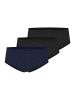Schiesser Panty Invisible Cotton in Schwarz / dunkelblau