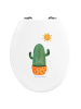 Mr. & Mrs. Panda Motiv WC Sitz Kaktus Sonne ohne Spruch in Weiß