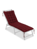 relaxdays Bankauflage in Rot - 180 x 70 cm