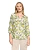 CARTOON Casual-Bluse mit Knopfleiste in Cream/Green