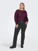 ONLY Carmakoma Strickpullover in Cabernet