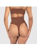 SMILODOX Mid Waist String Nysa in Braun