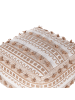 Beliani Pouf KARAW in Beige - (W) 50 x (H) 35 x (L) 50 cm