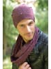 styleBREAKER Beanie Mütze in Bordeaux-Violett