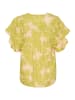 CULTURE Kurzarm-Bluse CUdebora Relaxed fit in Green Palm Leaves
