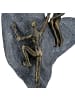 GILDE Skulptur Heart of stone bronzefarben, grau - (H) 29,7 cm