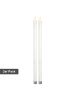 STAR Trading LED Stabkerzen ,M-Twinkle', Flacker-Effekt, Batterie und Timer, 2er Se