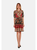 TOOCHE Kleid "Schwarz/Rot Flower" in Bunt