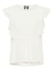 DreiMaster Vintage Damen Kurzarmbluse in WOLLWEISS