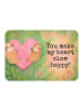 Mr. & Mrs. Panda Magnet Faultiere Herz Design mit Spruch in Weiß