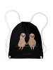 Mr. & Mrs. Panda wander rucksack Faultier Pärchen ohne Spruch in Schwarz