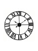 relaxdays Wanduhr in Schwarz - Ø 60 cm
