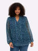 sheego by Joe Browns Chiffonbluse in tiefblau-bedruckt