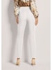 MADELEINE Slim Fit Stretchhose mit Biesen in wollweiß
