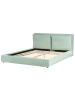 Beliani Doppelbett BAJONNA in Grün/Schwarz - (W) 200 x (H) 94 x (L) 235 cm