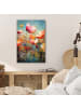 OnlyWow Metallbild Bunte Blumen