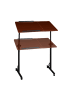 relaxdays Laptoptisch in Braun - (B)80 x (H)110 x (T)50 cm
