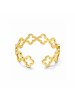 Steel_Art Eleganter Ring Damen Pilus goldfarben in goldfarben