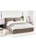 Beliani Doppelbett BAJONNA in Braun - (W) 184 x (H) 102 x (L) 235 cm
