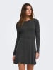 ONLY Strickkleid in Dark Grey Melange