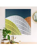 WALLART Leinwandbild - Perforation in Architektur in Bunt